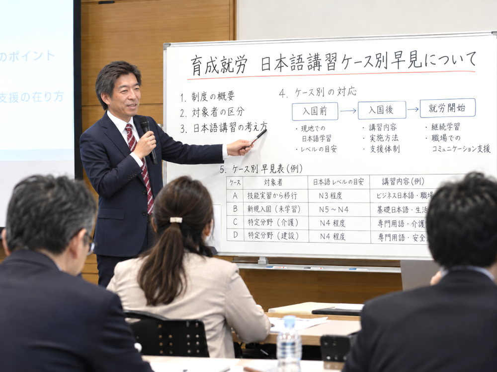 育成就労制度に向けた日本語講習の早見表を作成